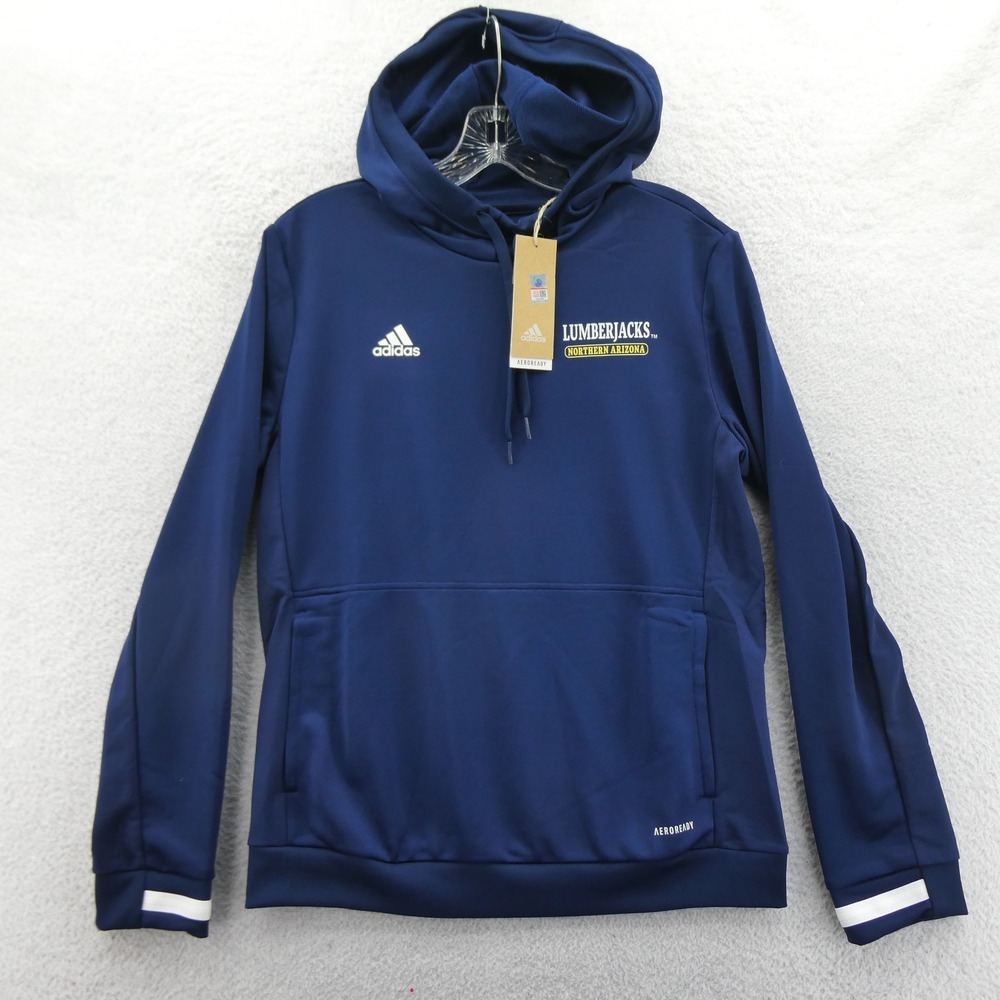 Adidas Hoodie Womens Medium Northern Arizona Lumberjacks Navy Blue Aeroready New